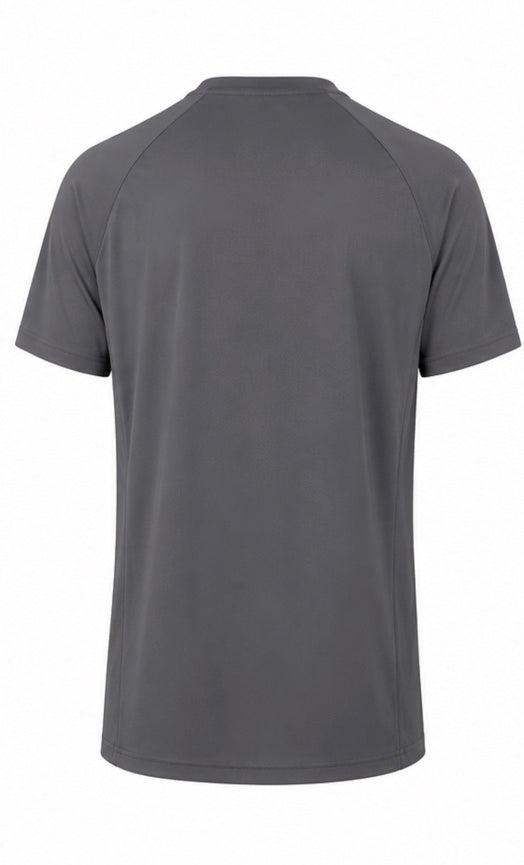 T-shirt on